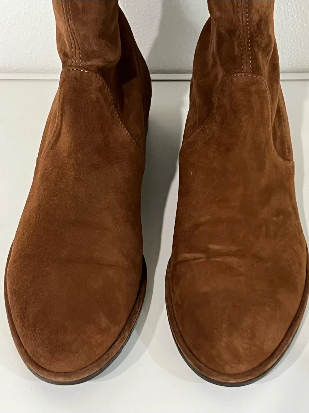 Stuart Weitzman Lowland Over-the-Knee Boots – Walnut Suede – Women’s Size 9